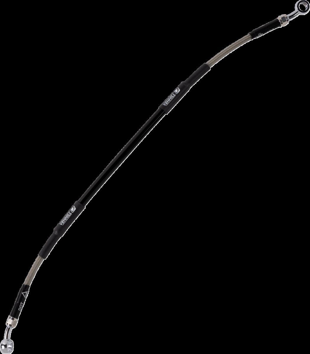 K02-2-028/P - Moose Racing Stainless Steel Braided Brake Hose For Kawasaki KX65 2003-2011 Rear