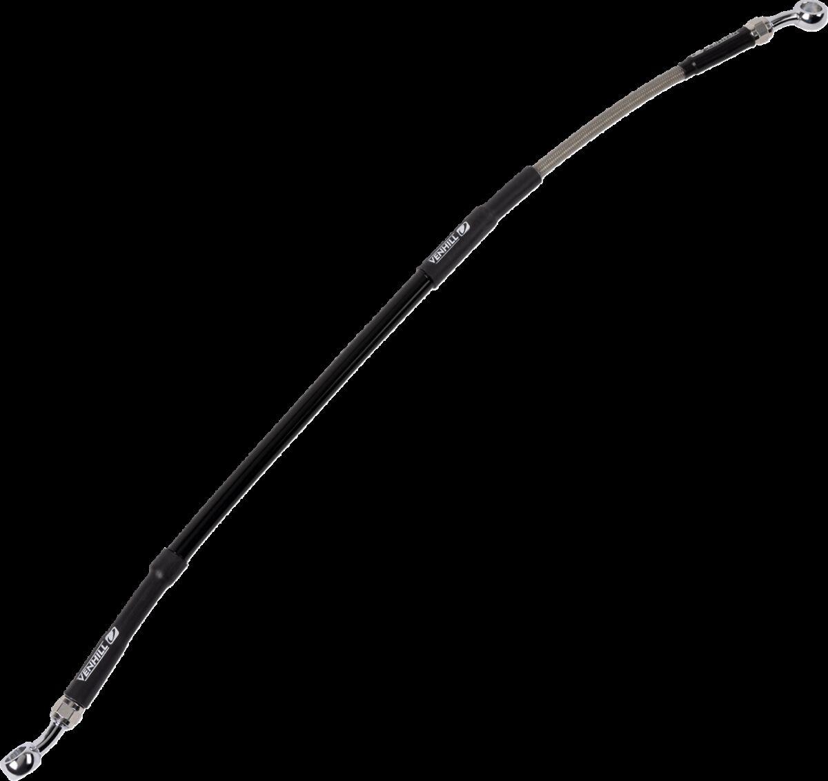 K02-2-031/P-CL - Moose Racing Stainless Steel Braided Brake Hose For Kawasaki KX65 2024 Rear