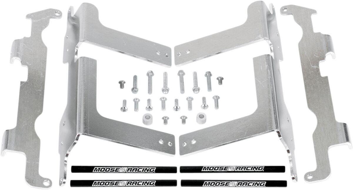 11-161 - Moose Racing Radiator Braces For Honda CRF250R 2004-2009 - Silver
