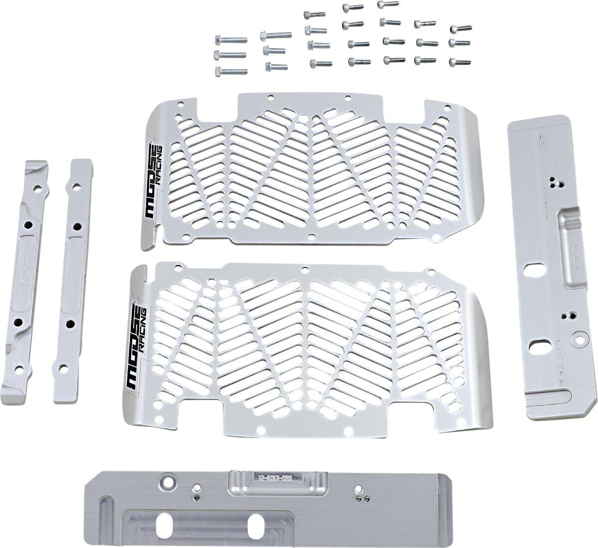 12-9013 - Moose Racing Radiator Guards For Sherco SC125 2019-2020 - Brushed Aluminum/Silver
