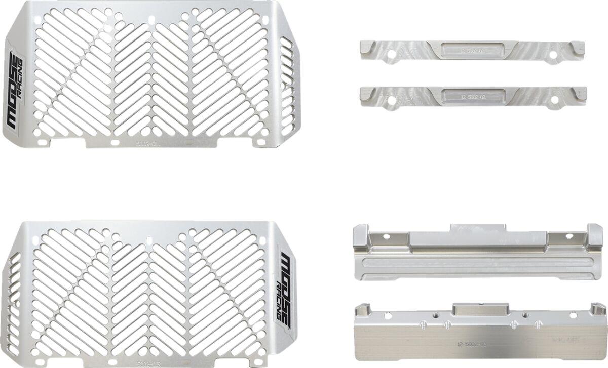 12-5102 - Moose Racing Billet Radiator Guards For Yamaha YZ125 2002-2022 - Silver