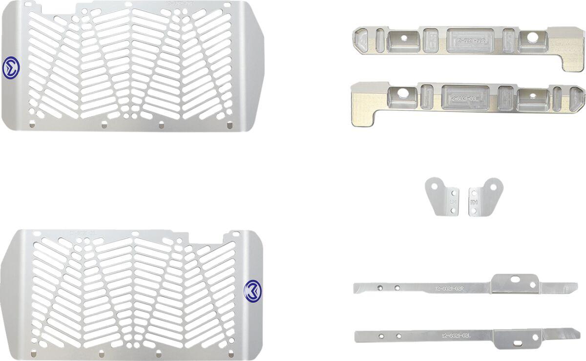 12-6021 - Moose Racing Billet Radiator Guards For Honda CRF250R 2022-2026 - Silver