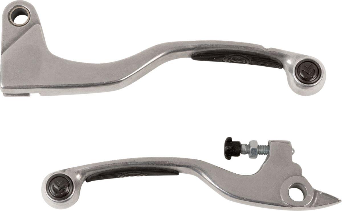 1SGHA12 - Moose Racing Competition Grip Lever Set For Honda XR250R 1986-1995 - Black/Silver