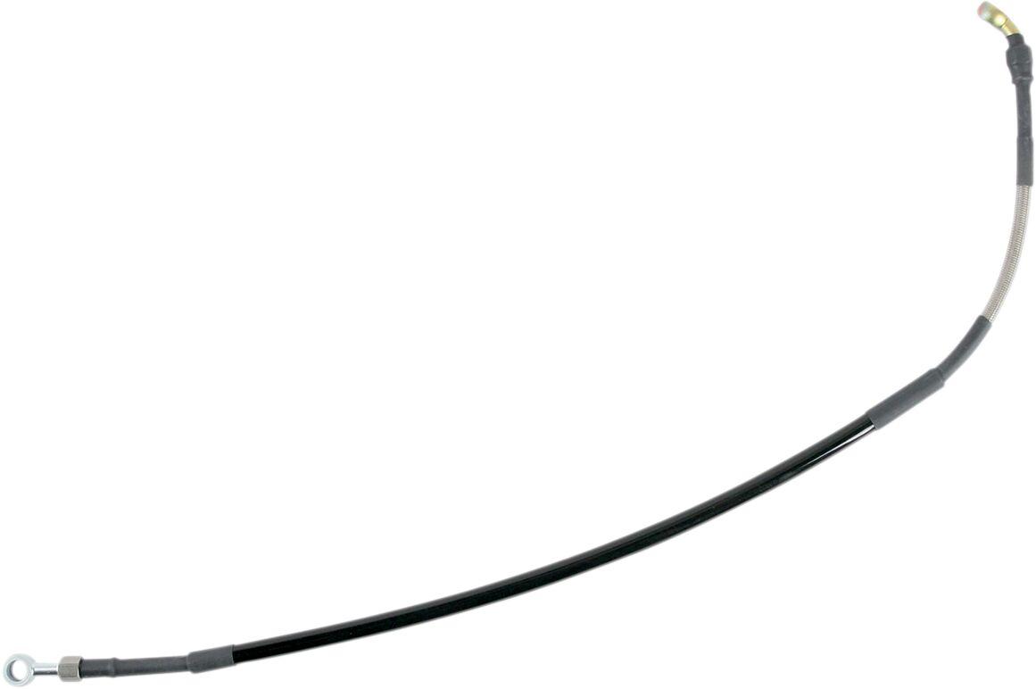 H02-2-014/P-CL - Moose Racing Stainless Steel Braided Brake Hose For Honda CR125 1987-1997 Rear - Silver