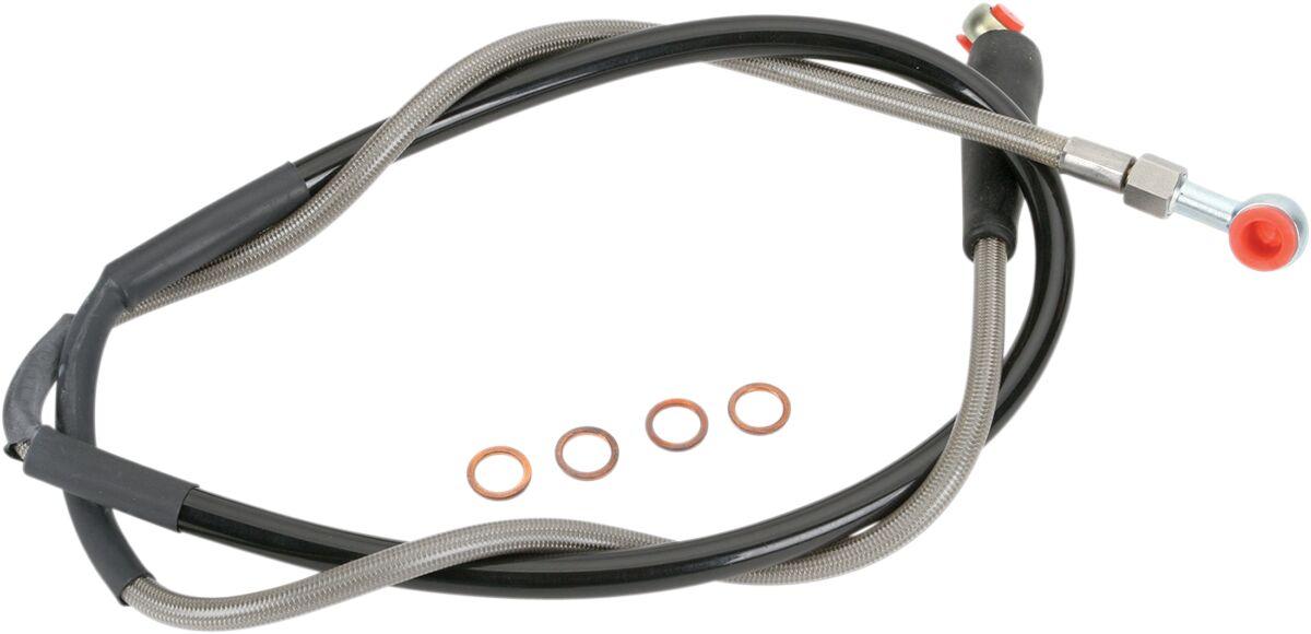 K01-1-027/P-CL - Moose Racing Stainless Steel Braided Brake Hose For KTM  EXC200 2013-2015 Front - Silver