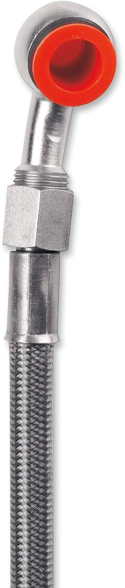 K01-2-007/P - Moose Racing Stainless Steel Braided Brake Hose For KTM EXC125 1998-2002 Front - Silver