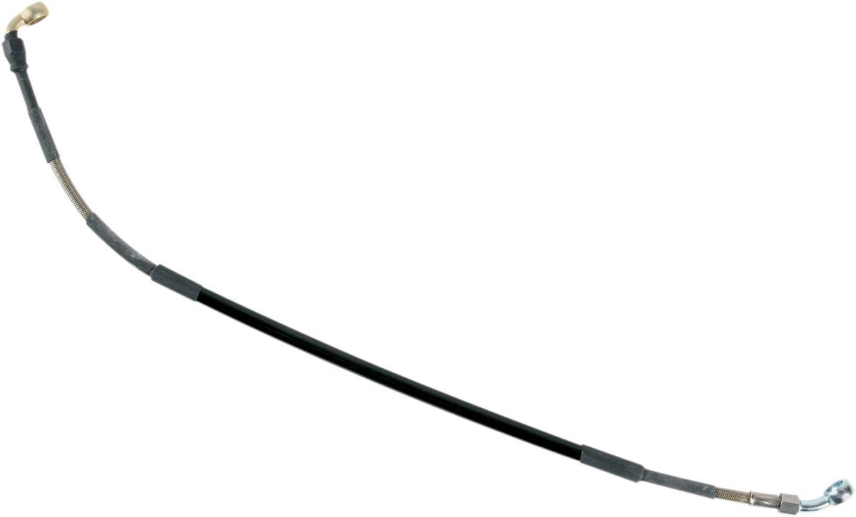 K02-2-024/P-CL - Moose Racing Stainless Steel Braided Brake Hose For Kawasaki KXF250 2005-2011 Rear - Silver