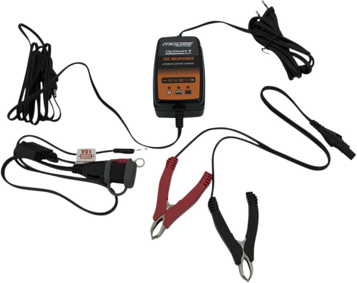 TM414 - Moose Racing OptiMate 1 DUO Battery Charger With EU Plug