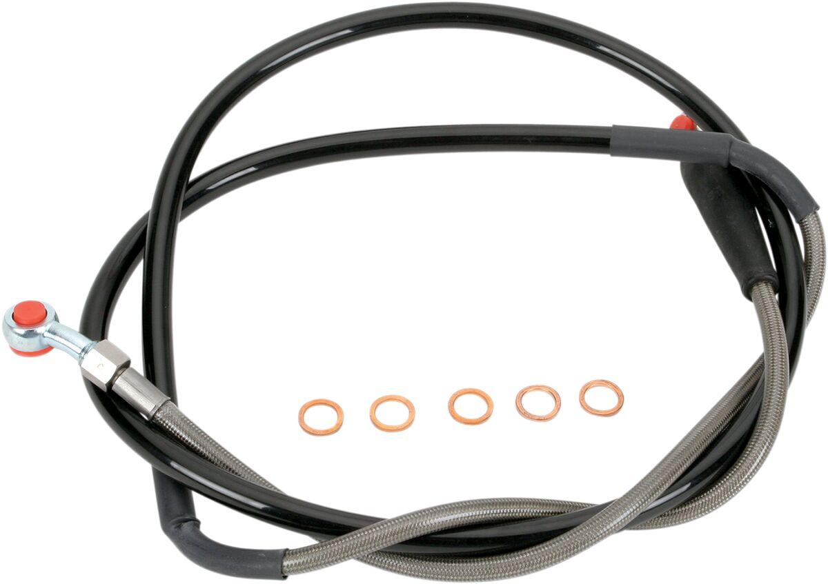 Y01-1-046/P - Moose Racing Stainless Steel Braided Brake Hose For Yamaha WRF250 2001-2004 Front
