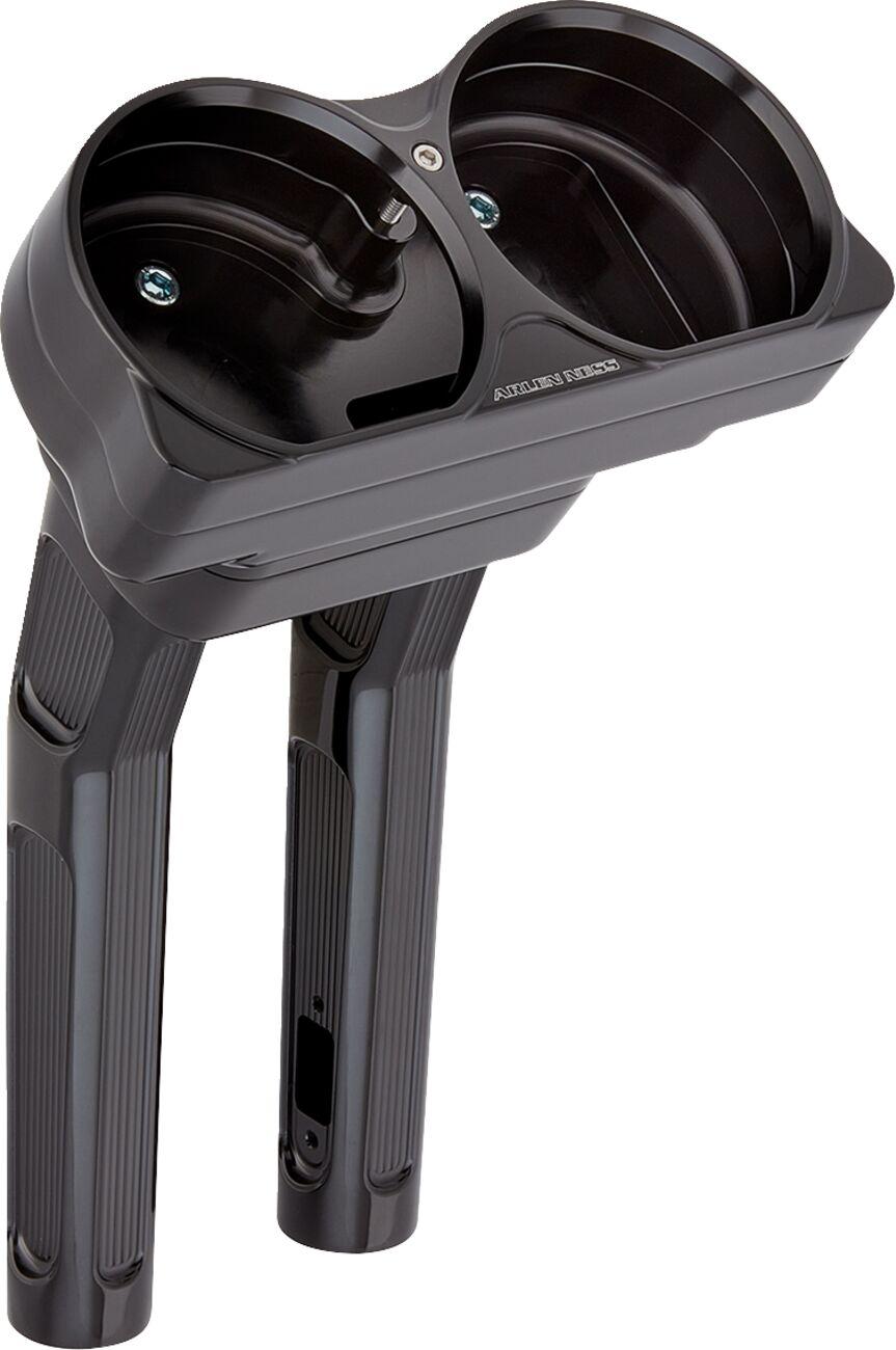 520-032 - Arlen Ness Method Kickback Handlebar Riser For Harley Davidson FLHRXS 1868 2024 25.5 cm (10") Rise - Black