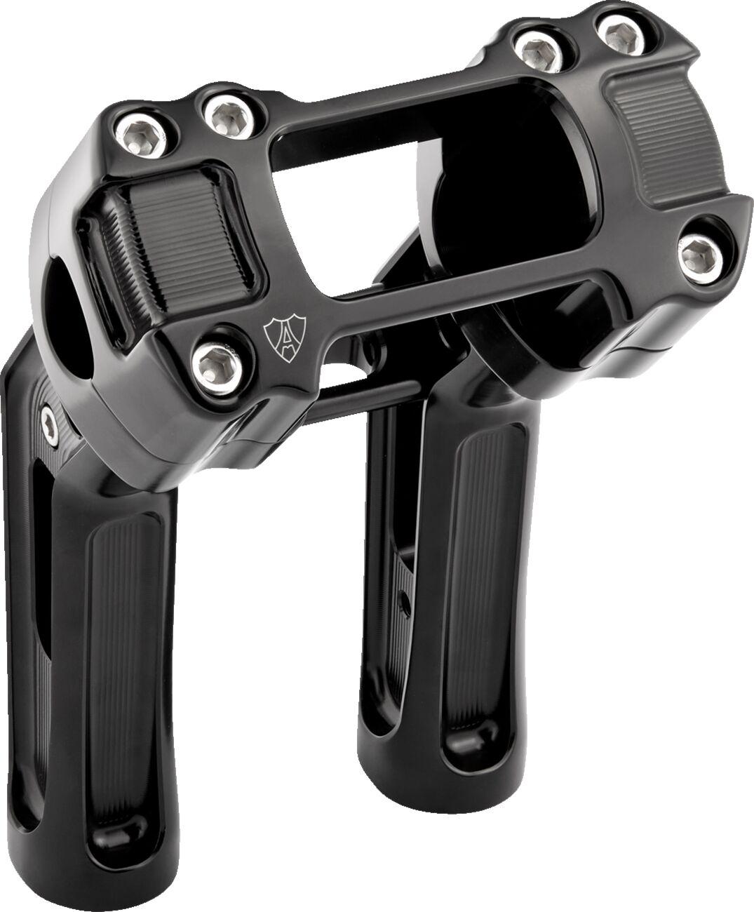 520-055 - Arlen Ness Method Kickback Handlebar Riser For Harley Davidson FXBB 1750 2018-2020 - Black