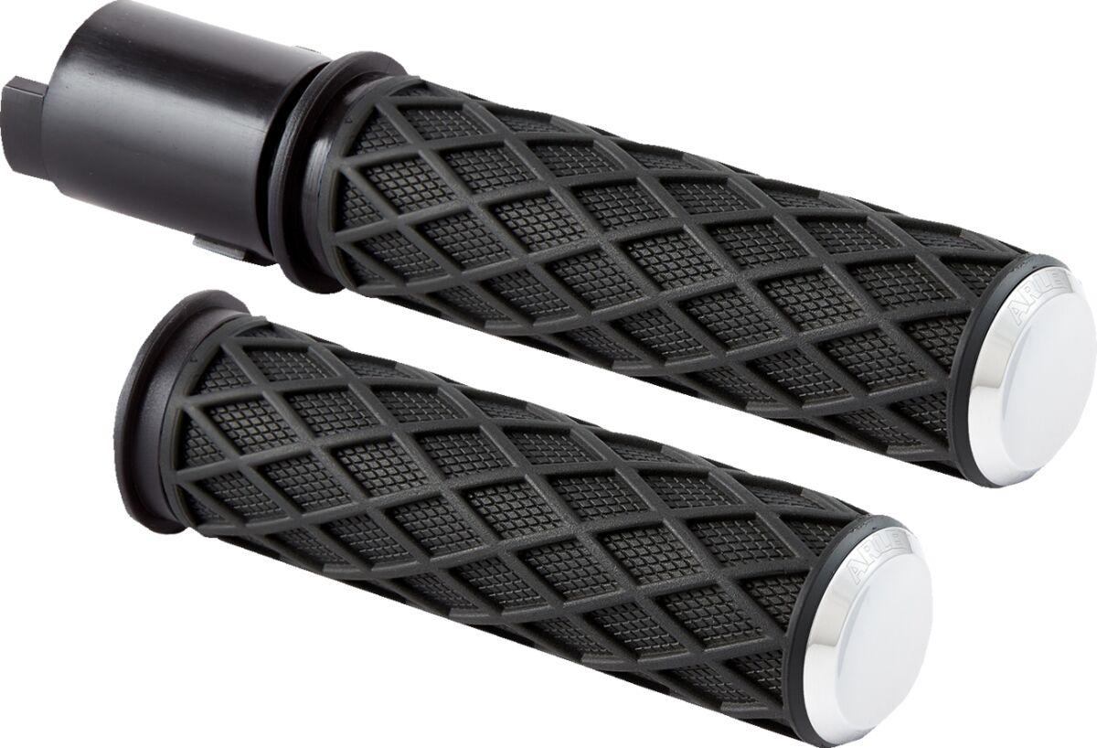 500-059 - Arlen Ness Diamond Grips For Harley Davidson FLHX 1923 2024 - Black/Chrome