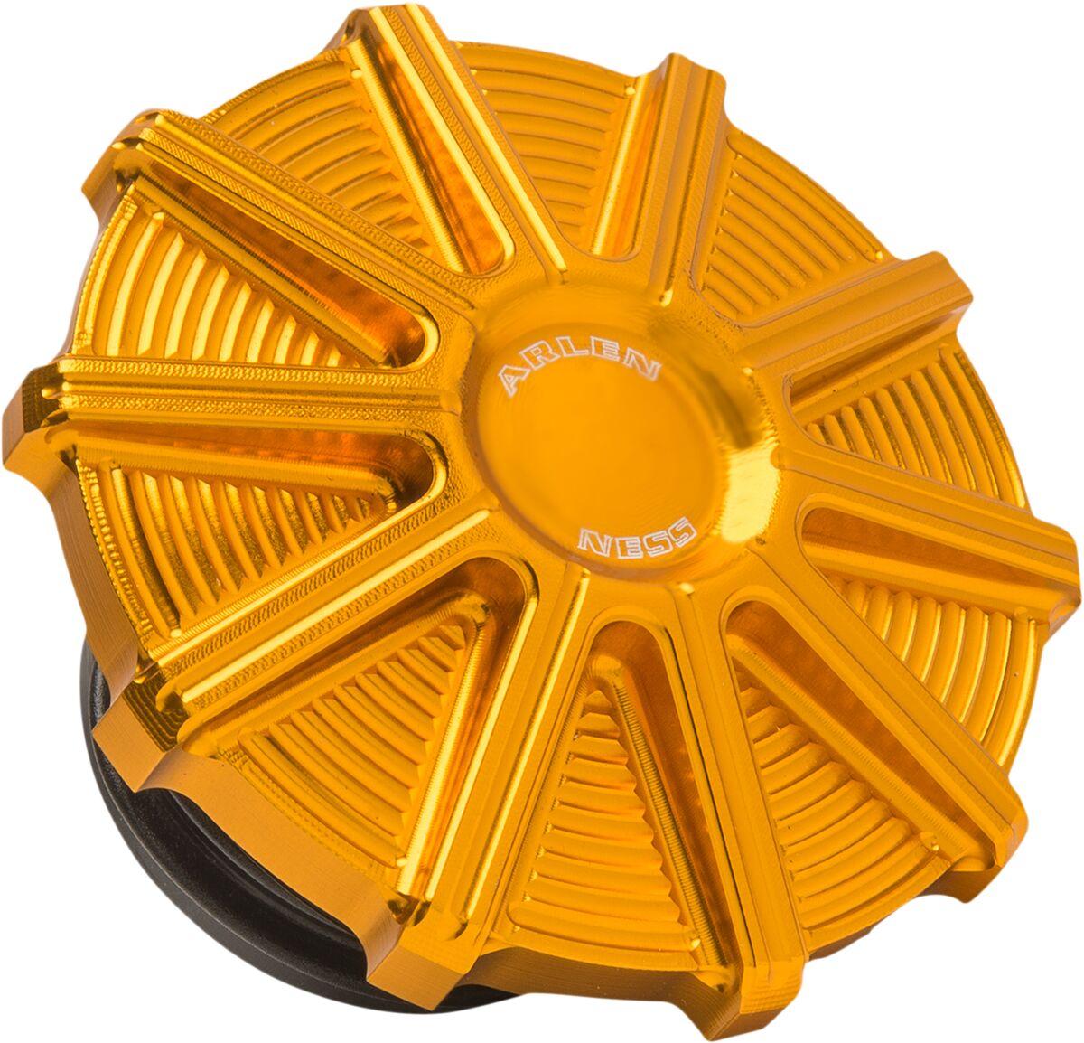 701-004 - Arlen Ness Vented Gas Cap For Harley Davidson FLD 1690 2012-2013 - Gold