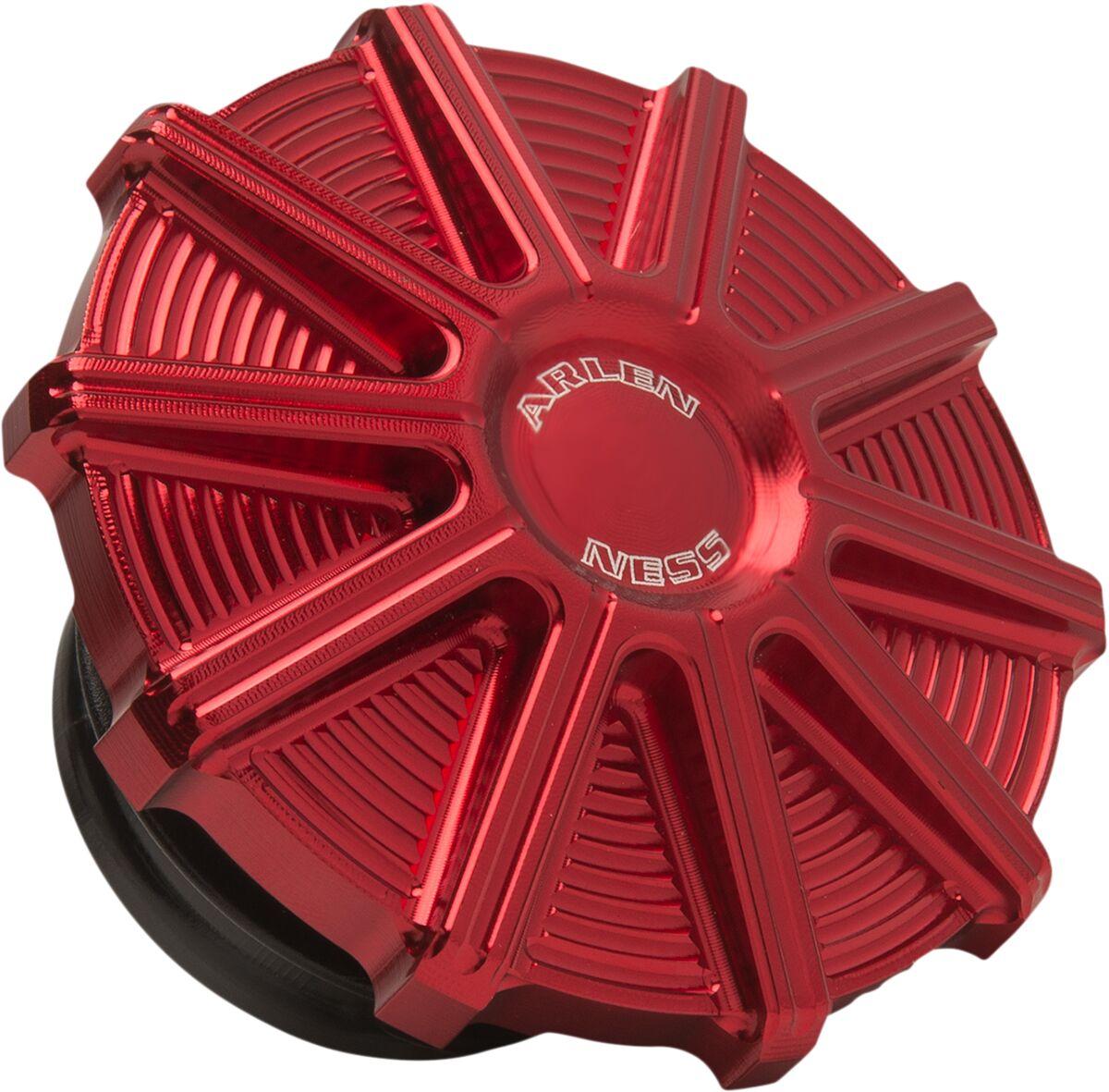 701-006 - Arlen Ness Vented Gas Cap For Harley Davidson FLD 1690 2012-2013 - Red