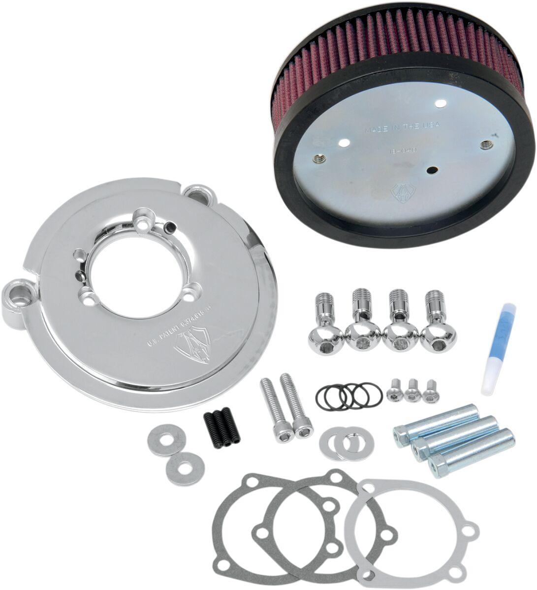 18-825 - Arlen Ness Big Sucker Air Filter Kit For Harley Davidson XL 1200 C 1996-2020 - Chrome