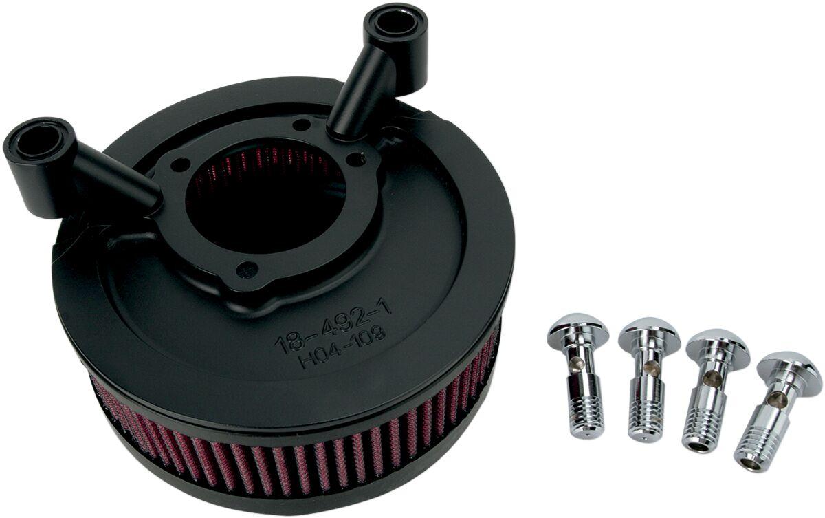 18-826 - Arlen Ness Big Sucker Air Filter Kit For Harley Davidson XL 1200 C 1996-2020 - Black