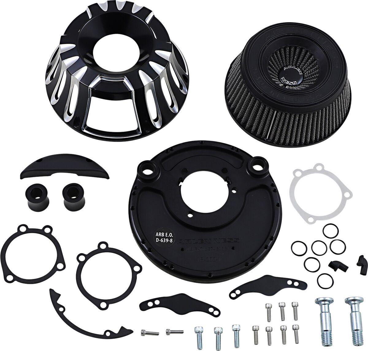 18-931 - Arlen Ness Inverted Series Air Cleaner Kit For Harley Davidson XL 1200 C 1996-2020 - Black