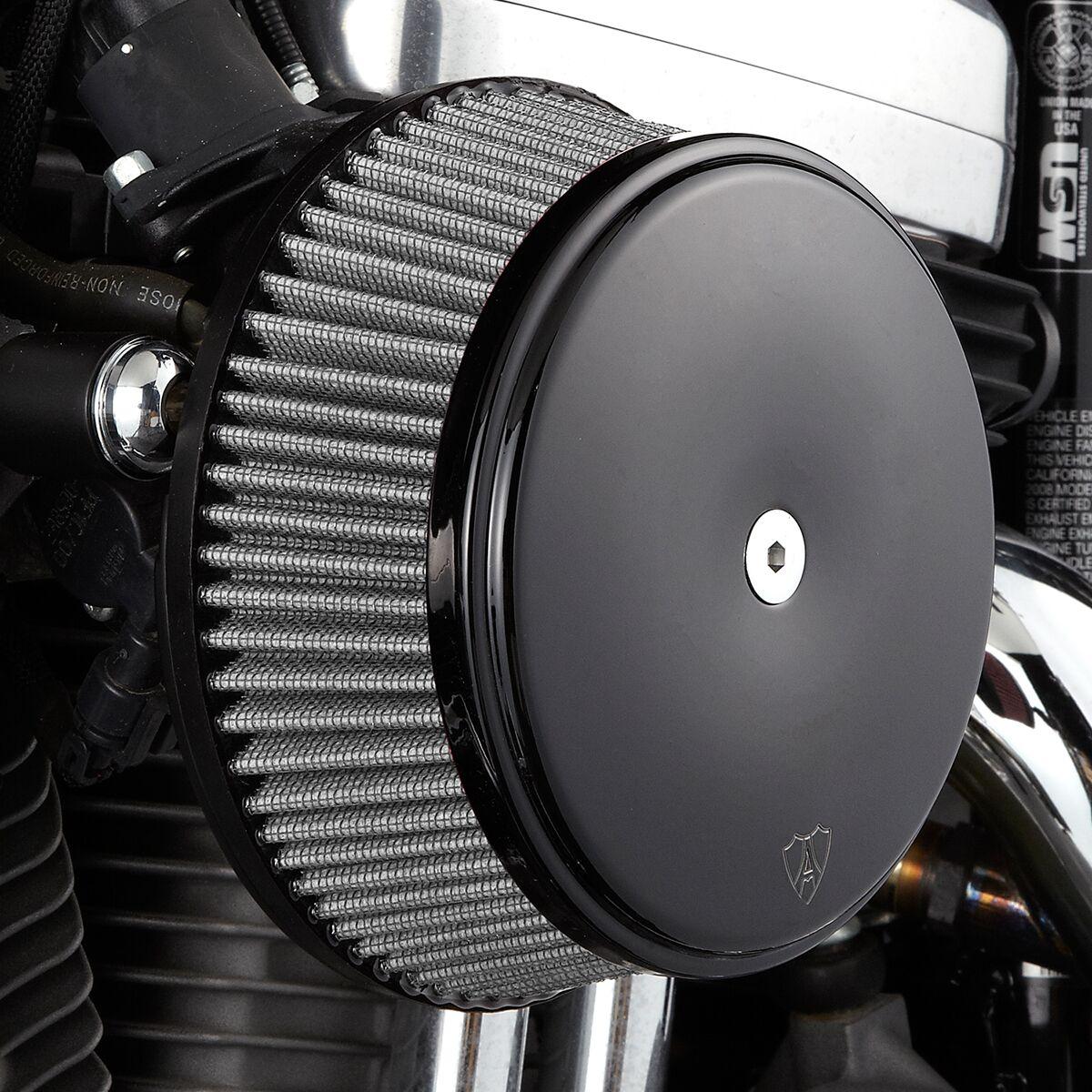 50-339 - Arlen Ness Big Sucker Stage I Air Filter Kit For Harley Davidson XL 1200 C 1996-2020 - Black/Wrinkle