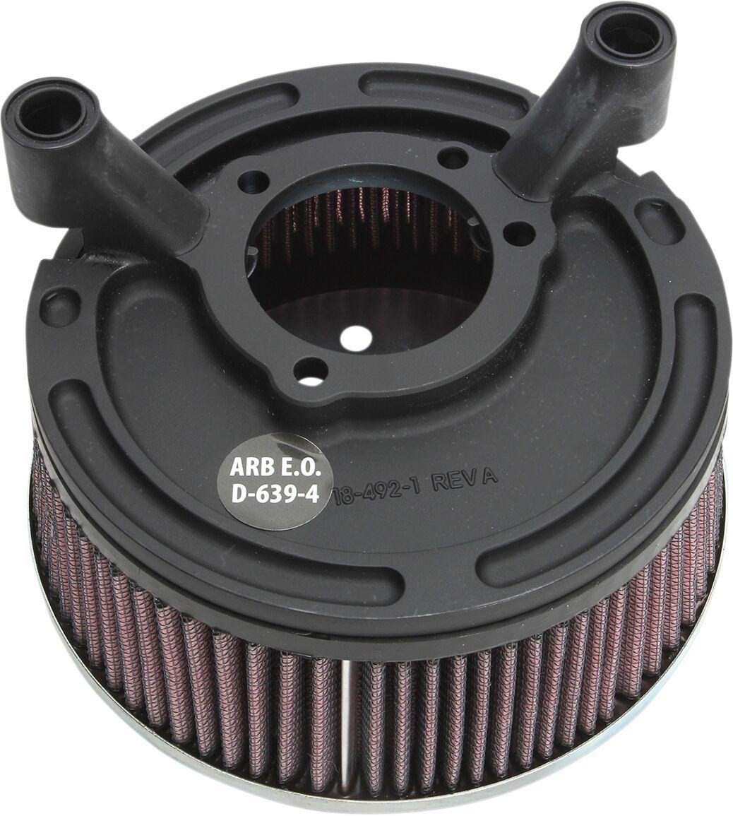 18-447 - Arlen Ness Big Sucker Air Filter Kit For Harley Davidson XL 1200 C 2016-2020 - Black