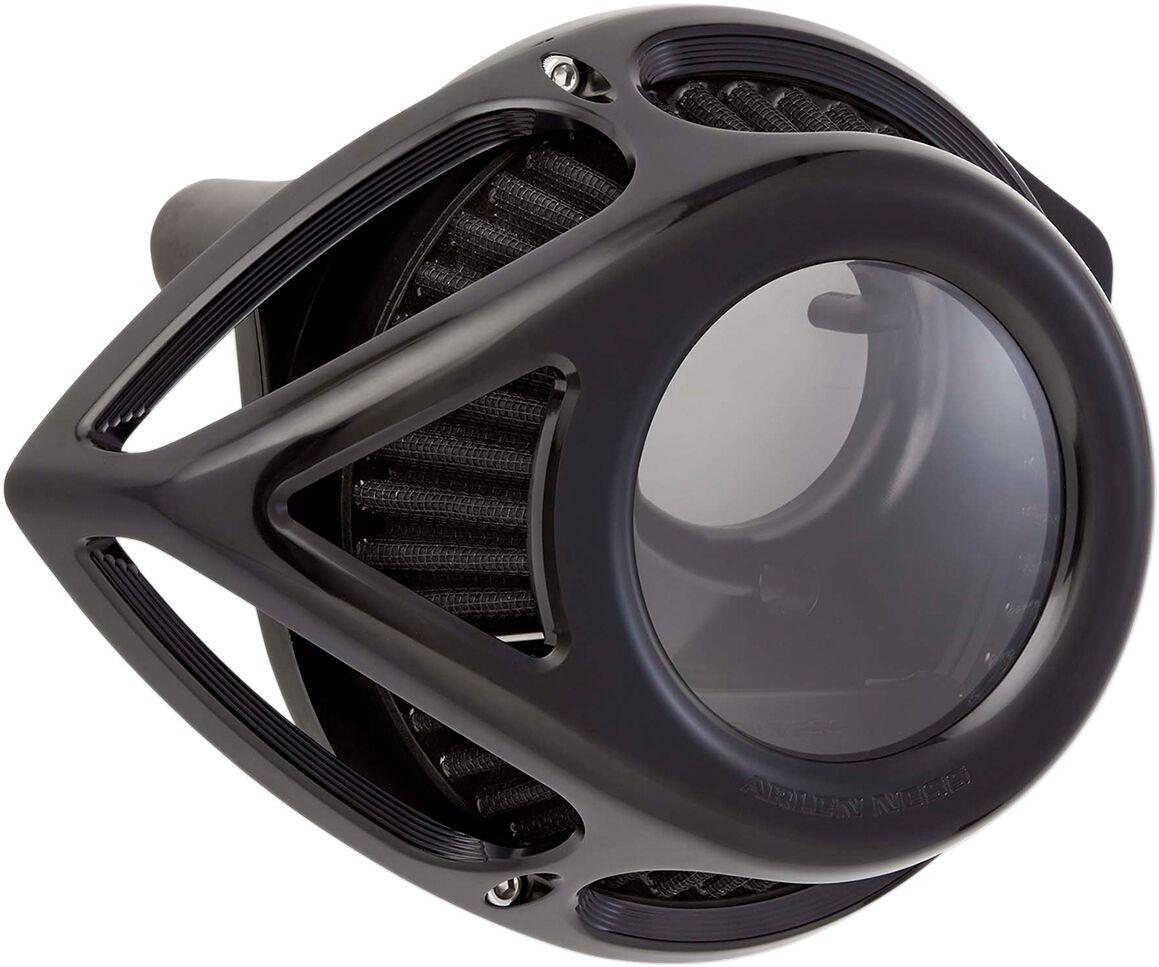18-979 - Arlen Ness Clear Tear Air Cleaner Kit For Harley Davidson FLD 1690 2012-2013 - Black