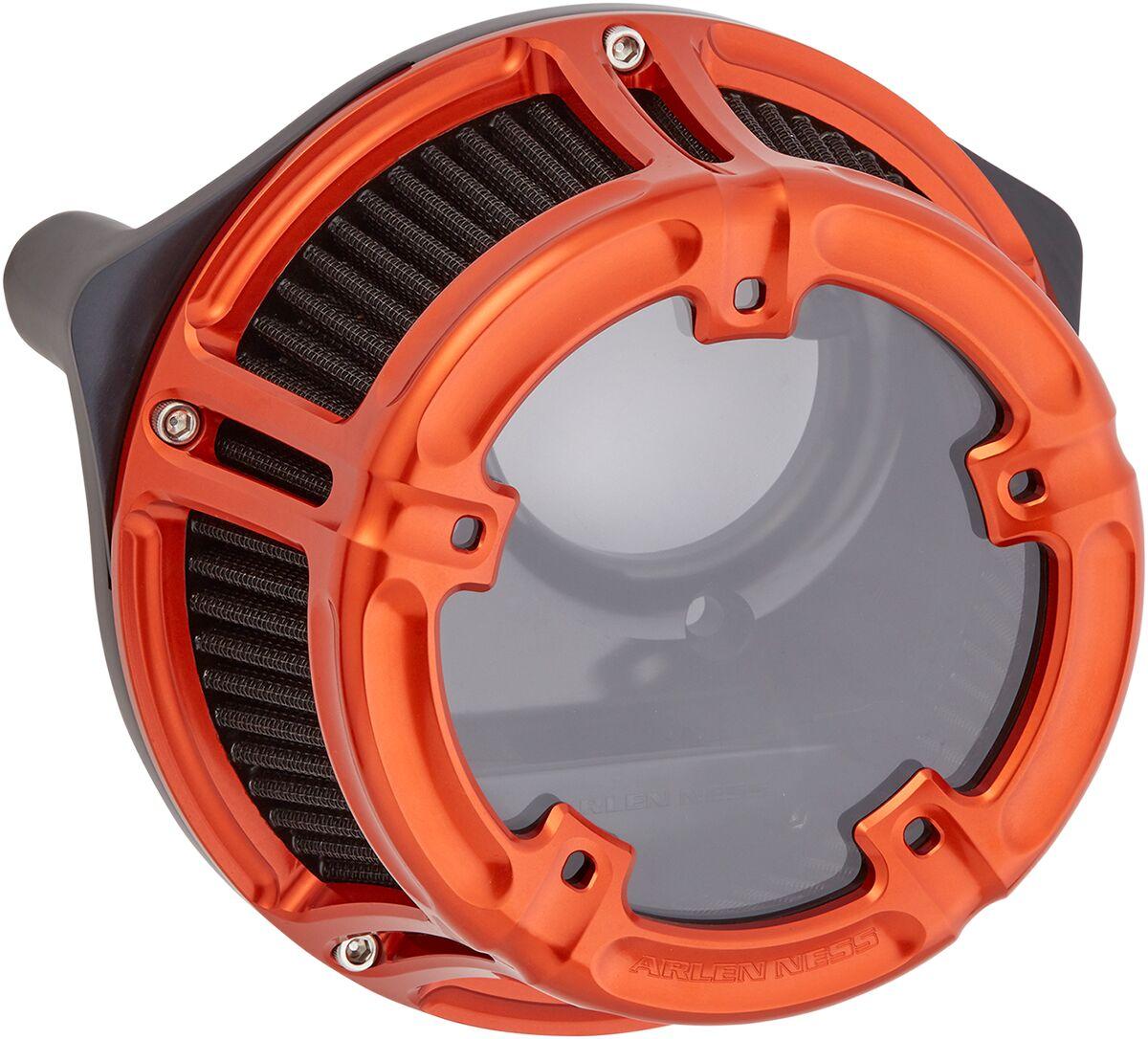 18-186 - Arlen Ness Method Clear Series Air Cleaner For Harley Davidson FLD 1690 2012-2013 - Orange