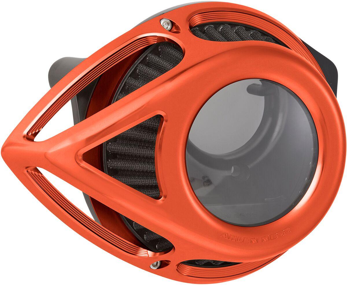 600-001 - Arlen Ness Clear Tear Air Cleaner Kit For Harley Davidson FLHR 1584 2008 - Orange