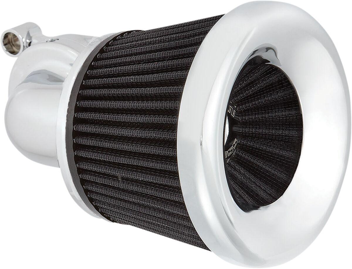 600-033 - Arlen Ness Velocity 90° Air Cleaner Kit For Harley Davidson FLD 1690 2012-2013 - Chrome