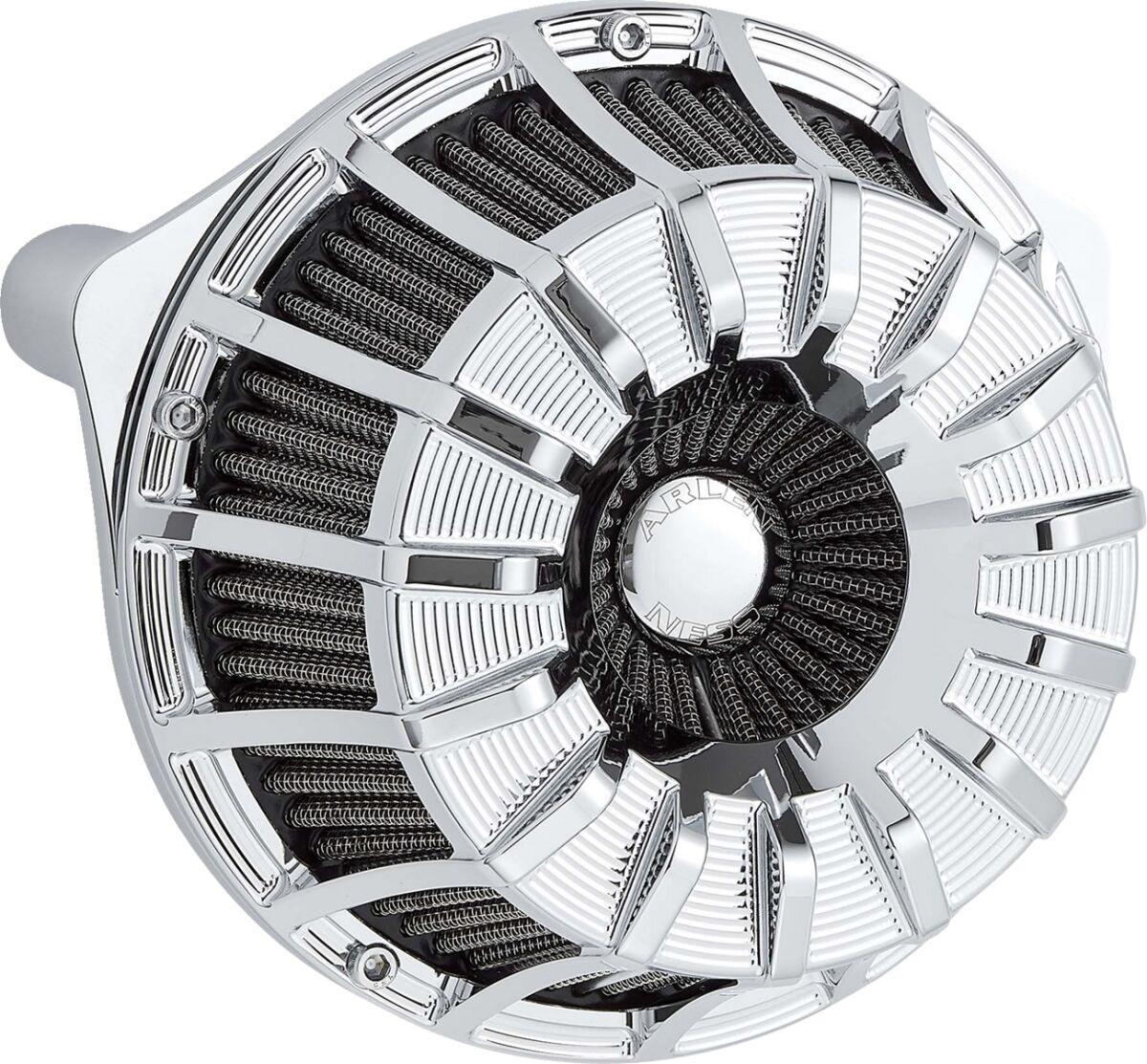 600-224 - Arlen Ness Inverted Series 15-Spoke Air Cleaner Kit For Harley Davidson FLHX 1923 2024-2026 - Chrome
