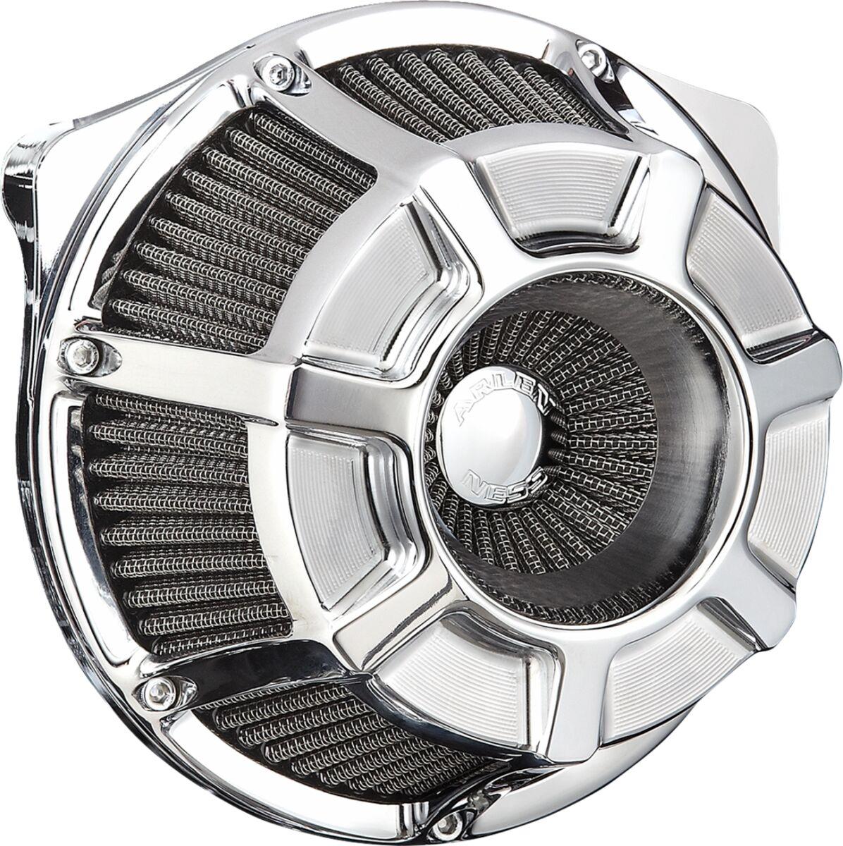 600-226 - Arlen Ness Inverted Series Beveled Air Cleaner Kit For Harley Davidson FLHX 1923 2024-2026 - Chrome