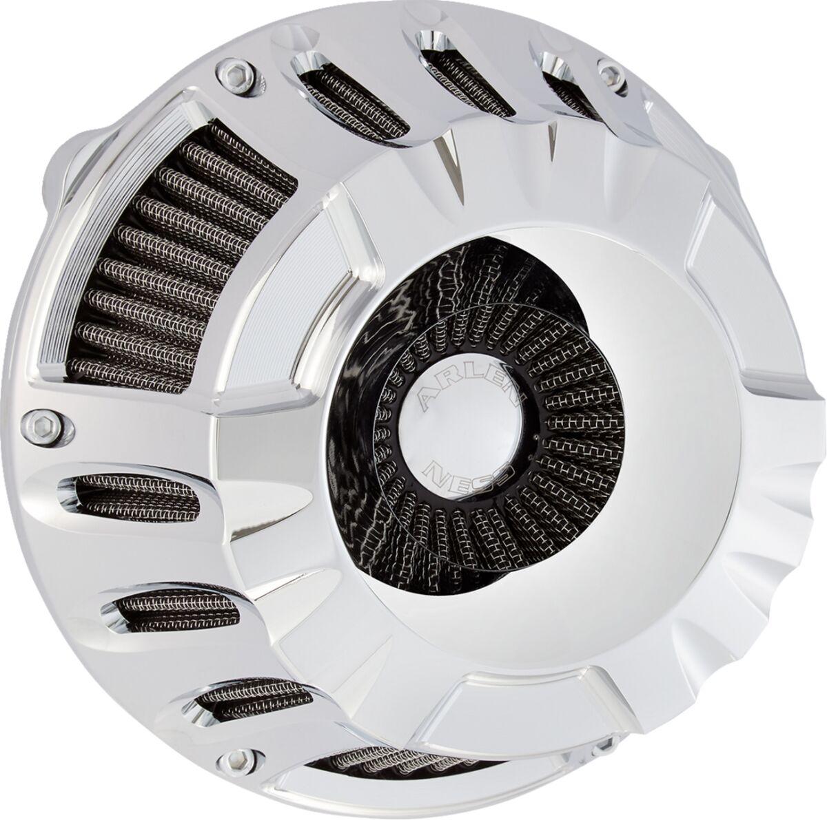 600-228 - Arlen Ness Inverted Series Deep Cut Air Cleaner Kit For Harley Davidson FLHX 1923 2024-2026 - Chrome
