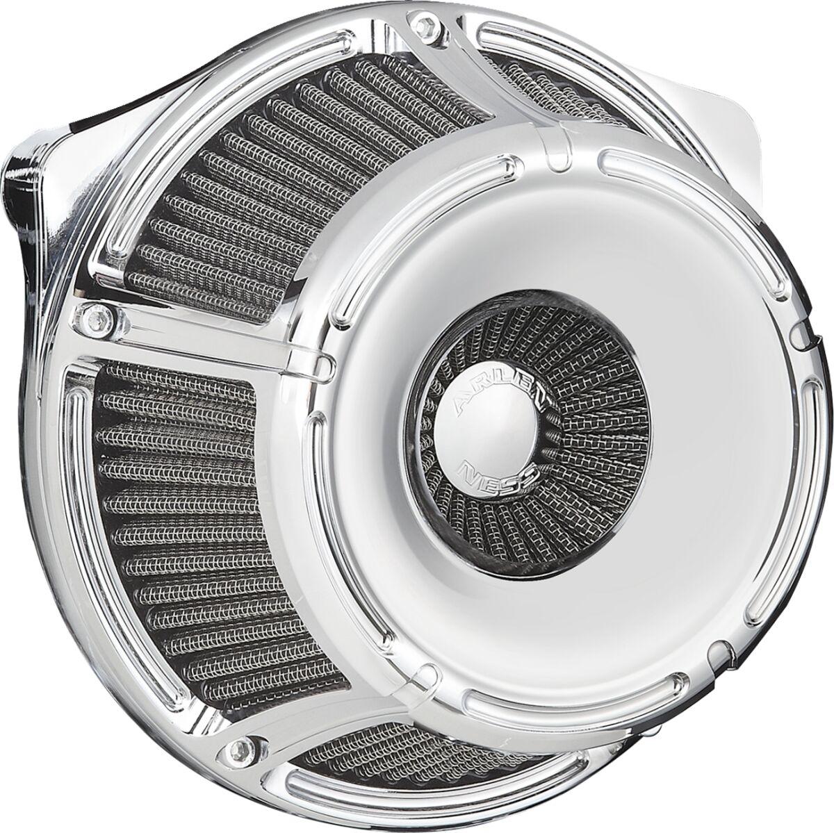 600-232 - Arlen Ness Inverted Series Slot Track Air Cleaner Kit For Harley Davidson FLHX 1923 2024-2026 - Chrome