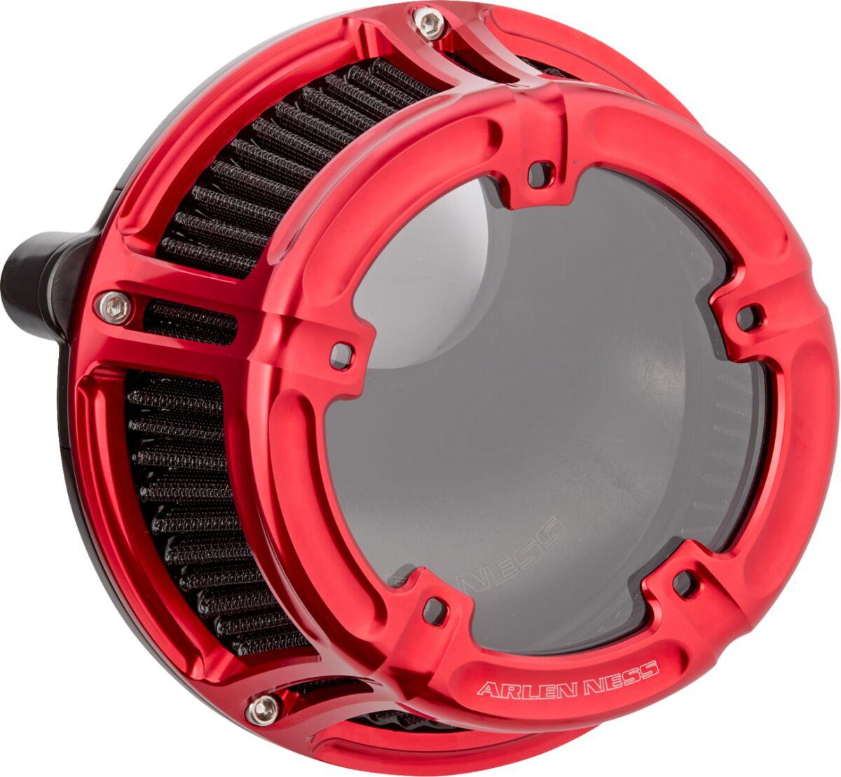 600-241 - Arlen Ness Method Clear Series Air Cleaner For Harley Davidson FLHX 1923 2024-2026 - Red