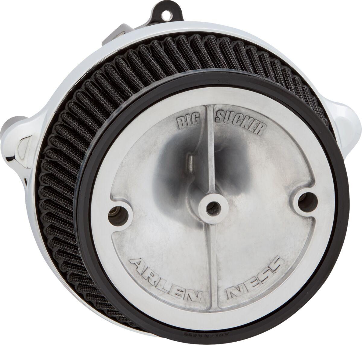 600-300 - Arlen Ness Big Sucker Stage 1 Air Cleaner Kit without Cover For Harley Davidson FLHX 1923 2024-2026 - Black/Chrome