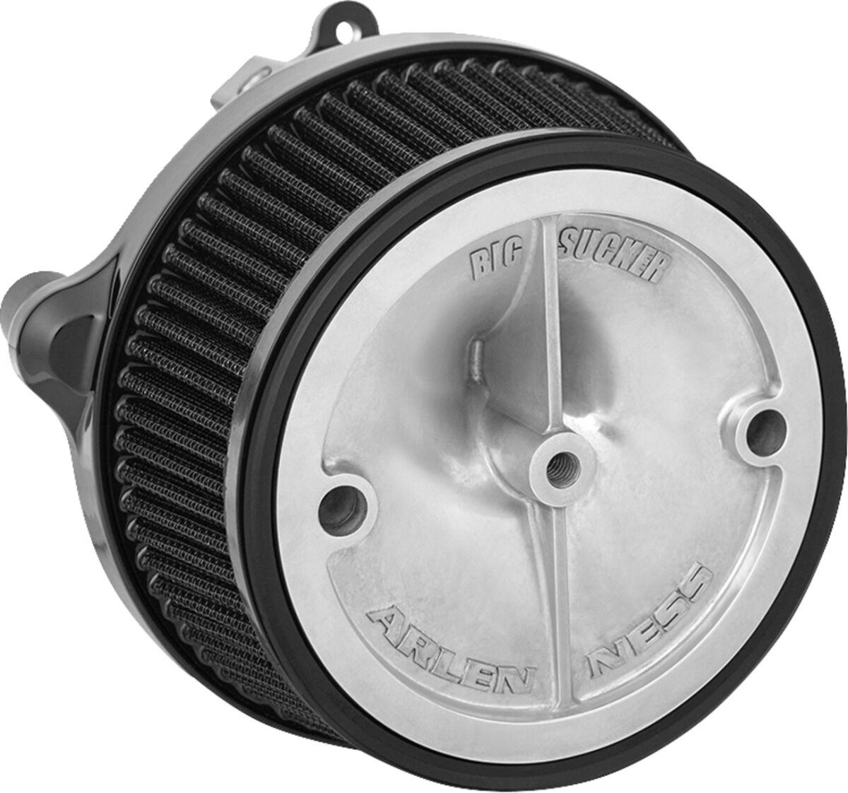 600-301 - Arlen Ness Big Sucker Stage 1 Air Cleaner Kit without Cover For Harley Davidson FLHX 1923 2024-2026 - Black/Silver
