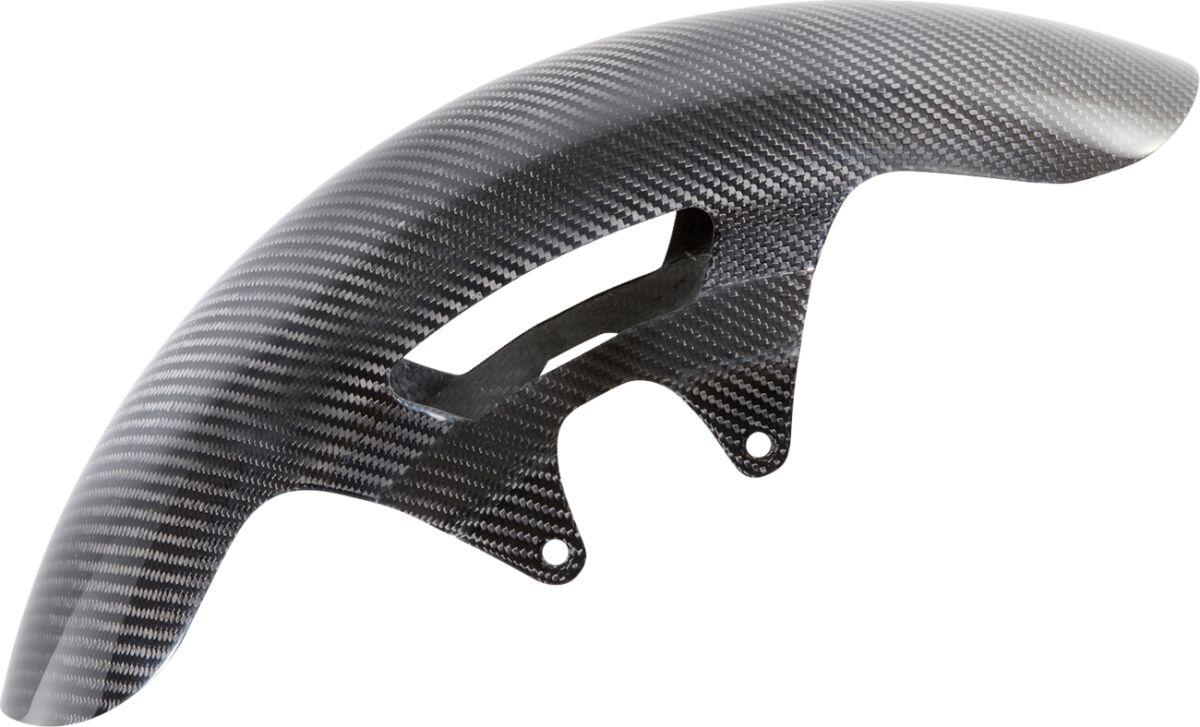 210-011 - Arlen Ness Carbon Fibre 19" Cafe Front Fender For Harley Davidson FLHR 1450 1999-2003 48 cm (19") Front - Black