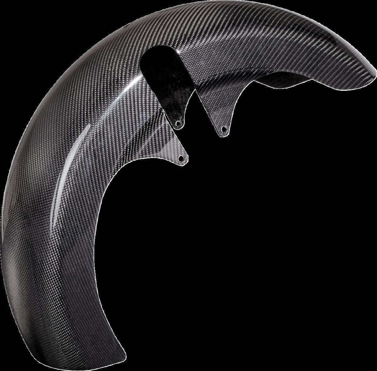 210-031 - Arlen Ness Carbon Fibre 21" Fat Wrapper Fender For Harley Davidson FLHX 1923 ABS 2024 53 cm (21") Front - Black/Carbon Fiber