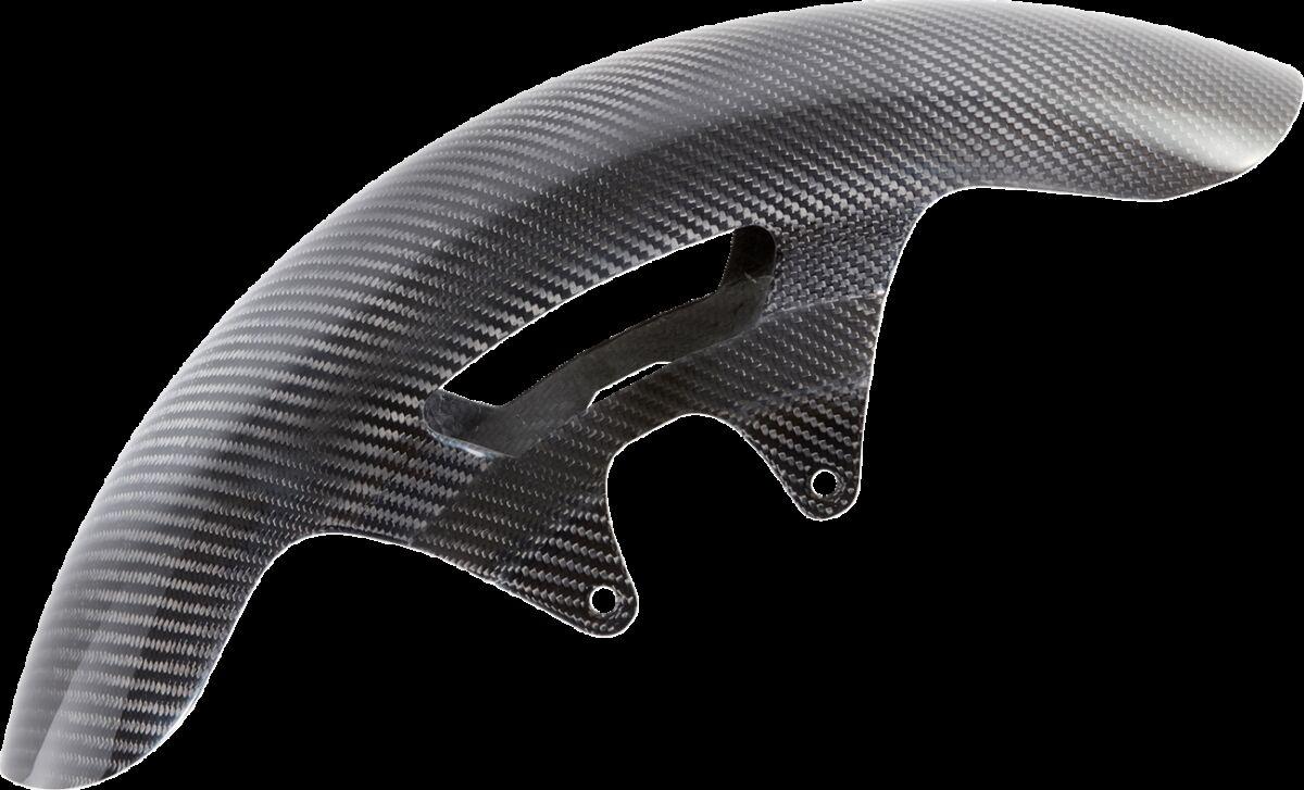 210-017 - Arlen Ness Carbon Fibre 19" Cafe Fender For Harley Davidson FLHXSE 1977 2023-2024 48 cm (19") Front - Black