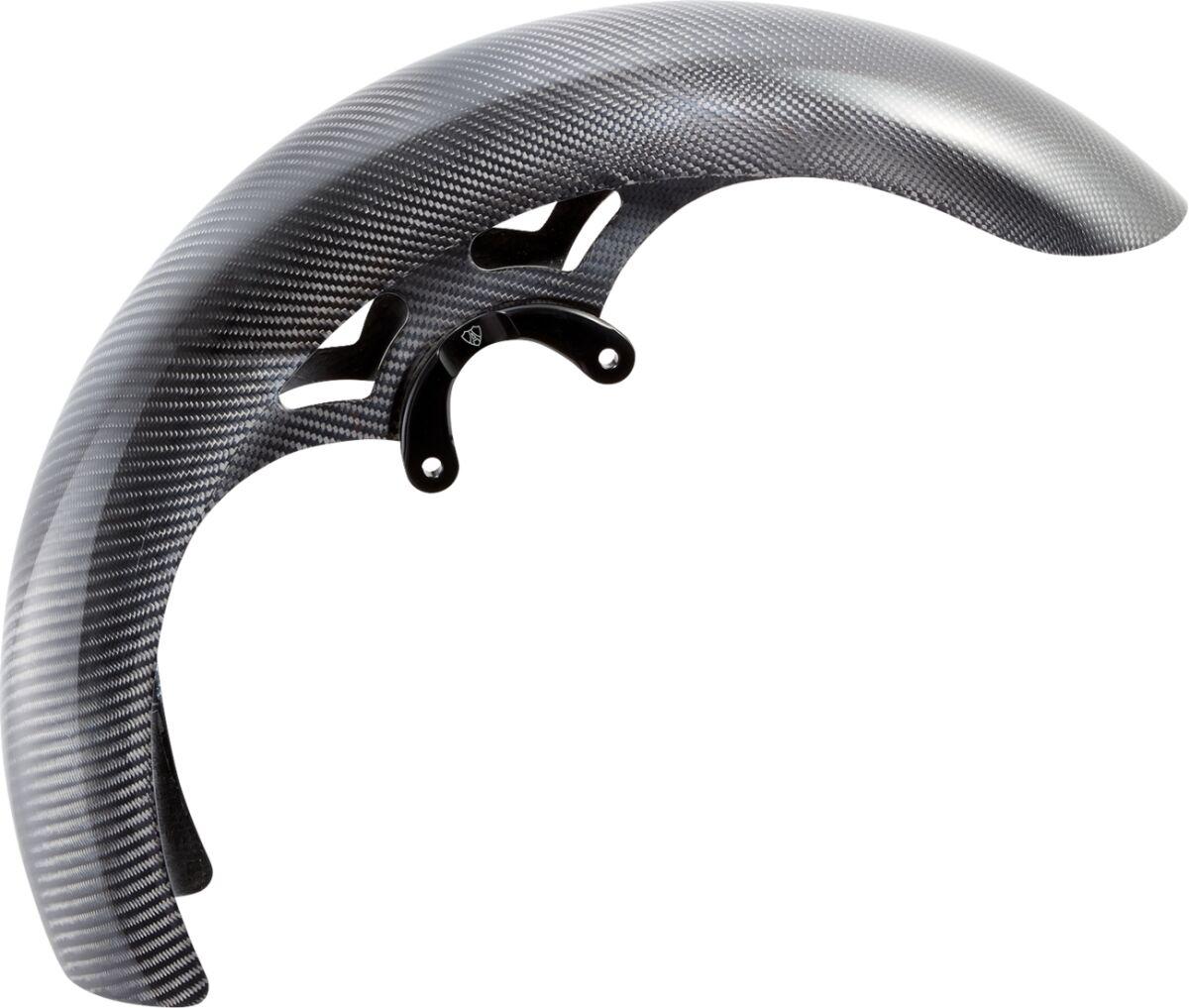 210-027 - Arlen Ness Wrapper Fender For Harley Davidson FLHR 1450 1999-2003 48cm (19") Front - Black/Carbon Fibre
