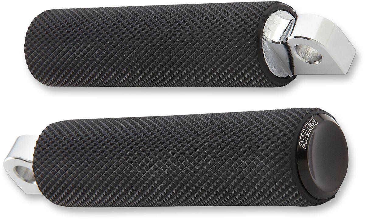 07-925 - Arlen Ness Fusion Male-Mount Footpegss For Harley Davidson FLD 1690 2012-2013 - Aluminum/Black