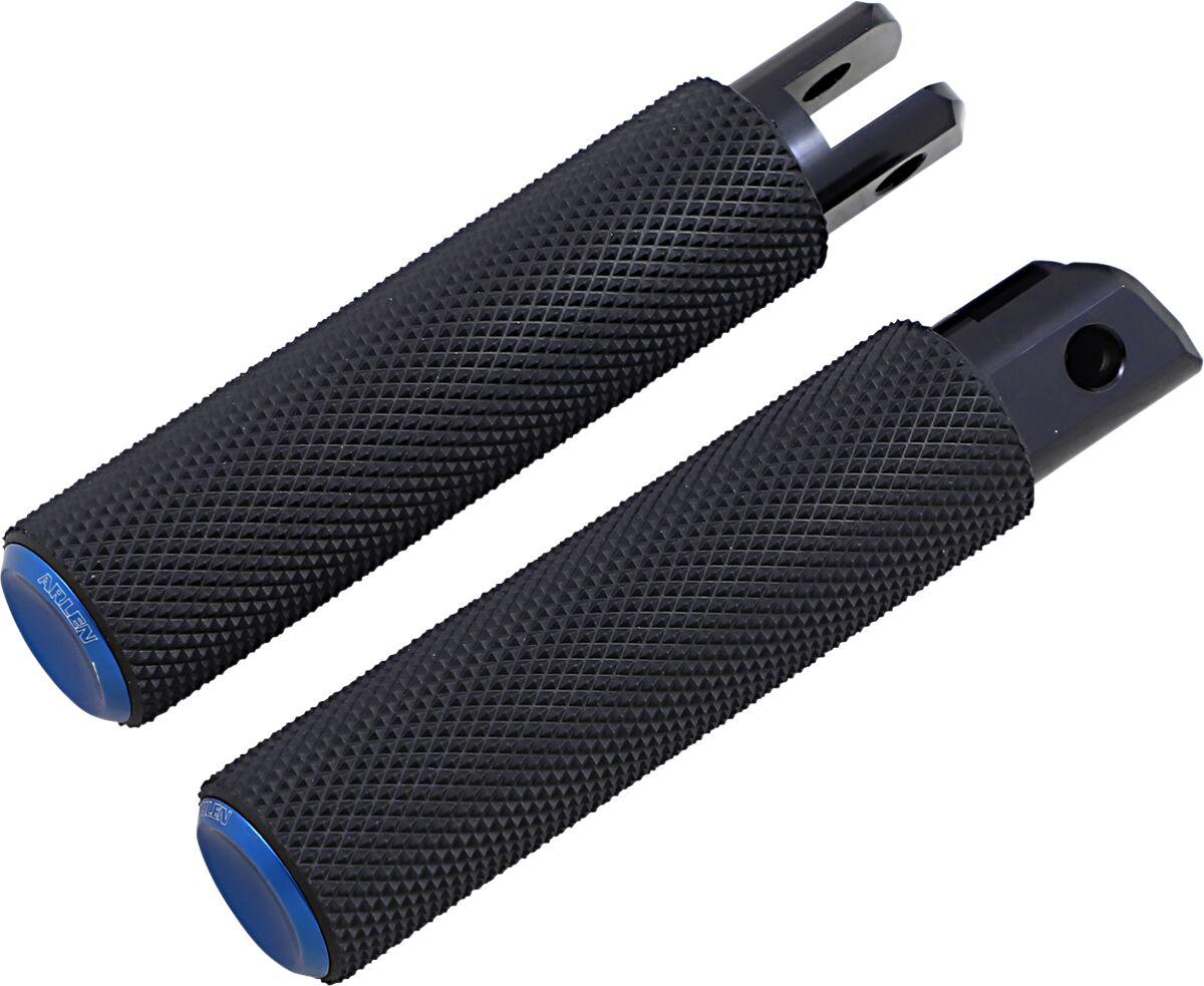 07-950 - Arlen Ness M-Eight Fusion Footpegss For Harley Davidson FLDE 1750 2019-2020 - Black/Blue