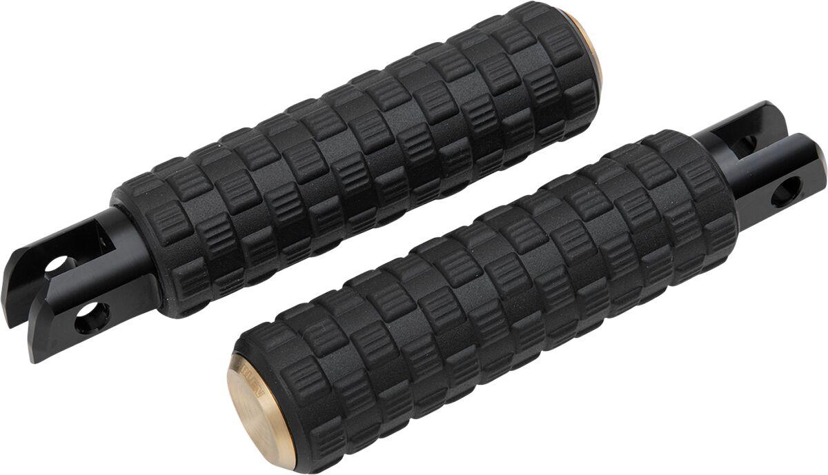 07-958 - Arlen Ness M-Eight Fusion Footpegss For Harley Davidson FLDE 1750 2019-2020 - Black/Brass
