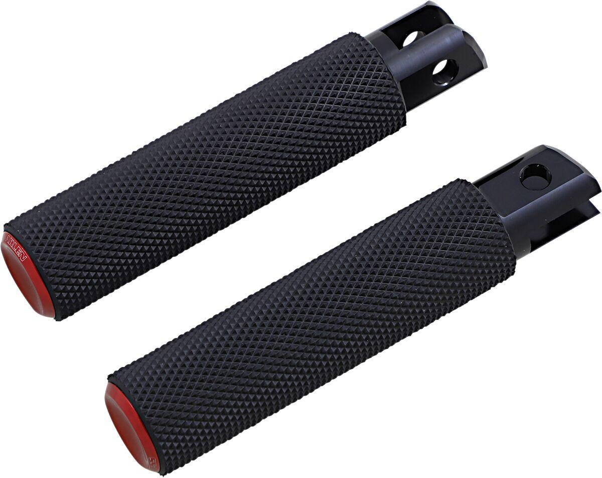 07-954 - Arlen Ness M-Eight Fusion Footpegss For Harley Davidson FLDE 1750 2019-2020 - Black/Red