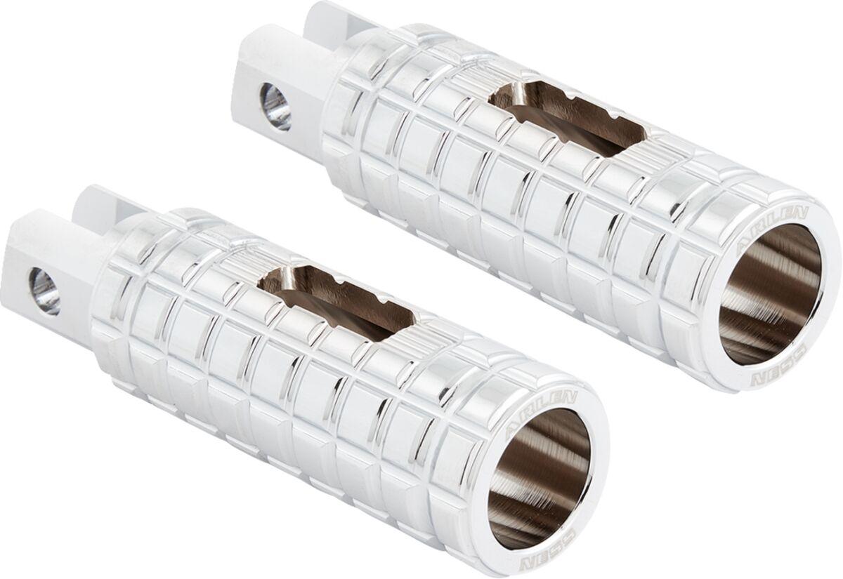 400-037 - Arlen Ness SpeedLiner Footpegss For Harley Davidson FLDE 1750 2018-2020 - Chrome