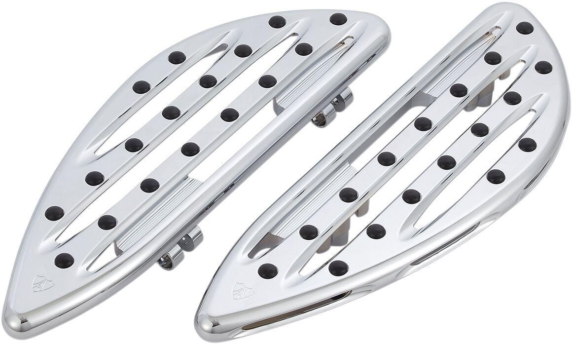 06-838 - Arlen Ness Deep Cut Floorboards For Harley Davidson FLD 1690 2012-2013 - Chrome