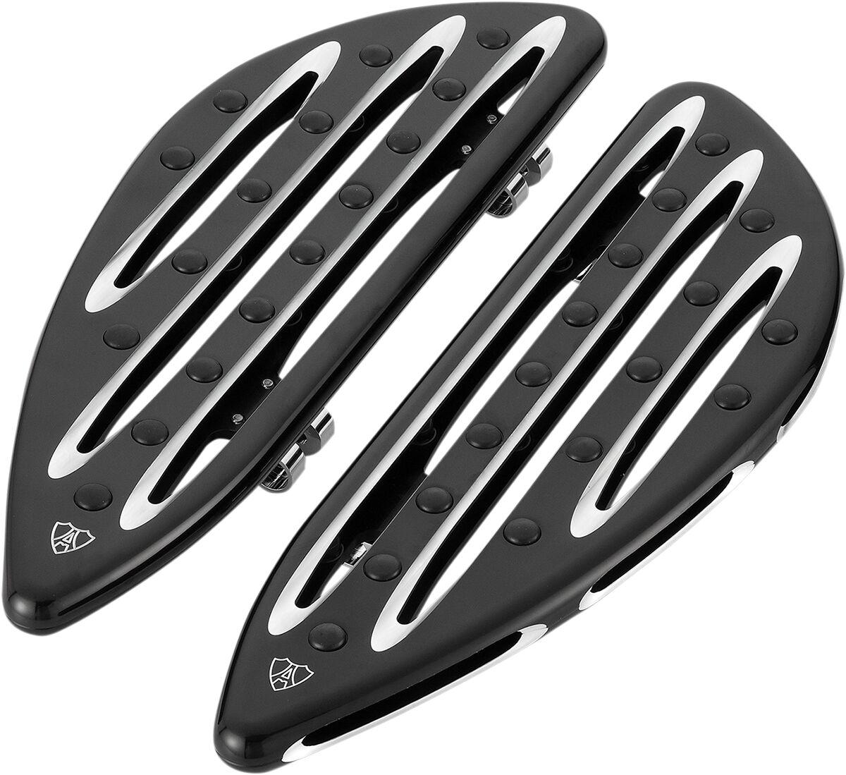 06-833 - Arlen Ness Deep Cut Floorboards For Harley Davidson FLD 1690 2012-2013 - Black/Unfinished