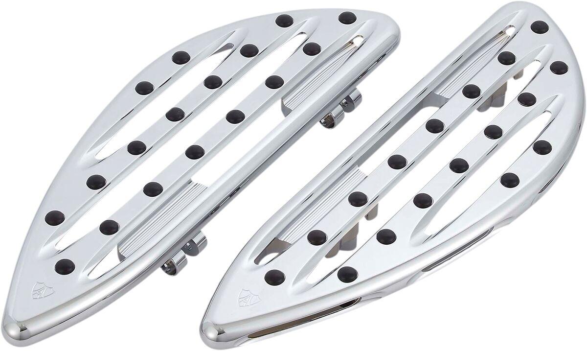 410-004 - Arlen Ness Deep Cut Floorboards For Harley Davidson FLDE 1750 2018-2020 - Chrome