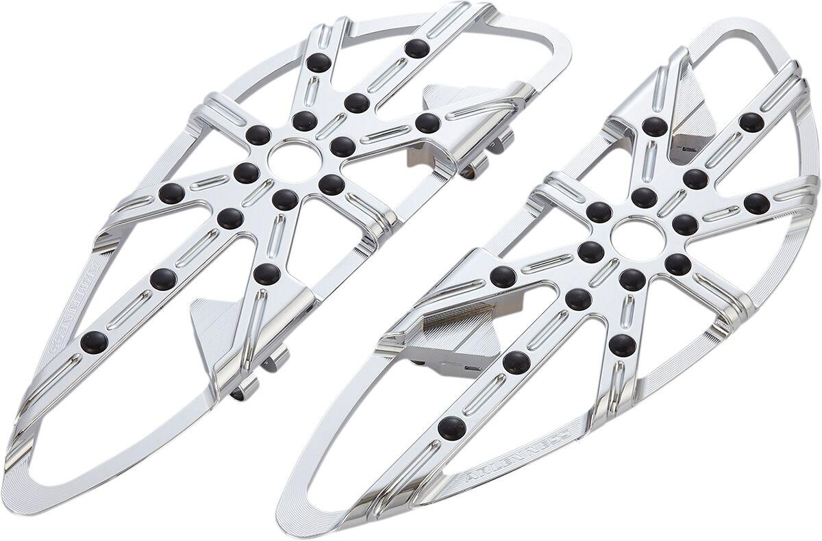 410-006 - Arlen Ness Adjustable Driver Floorboards For Harley Davidson FLDE 1750 2018-2020 - Chrome