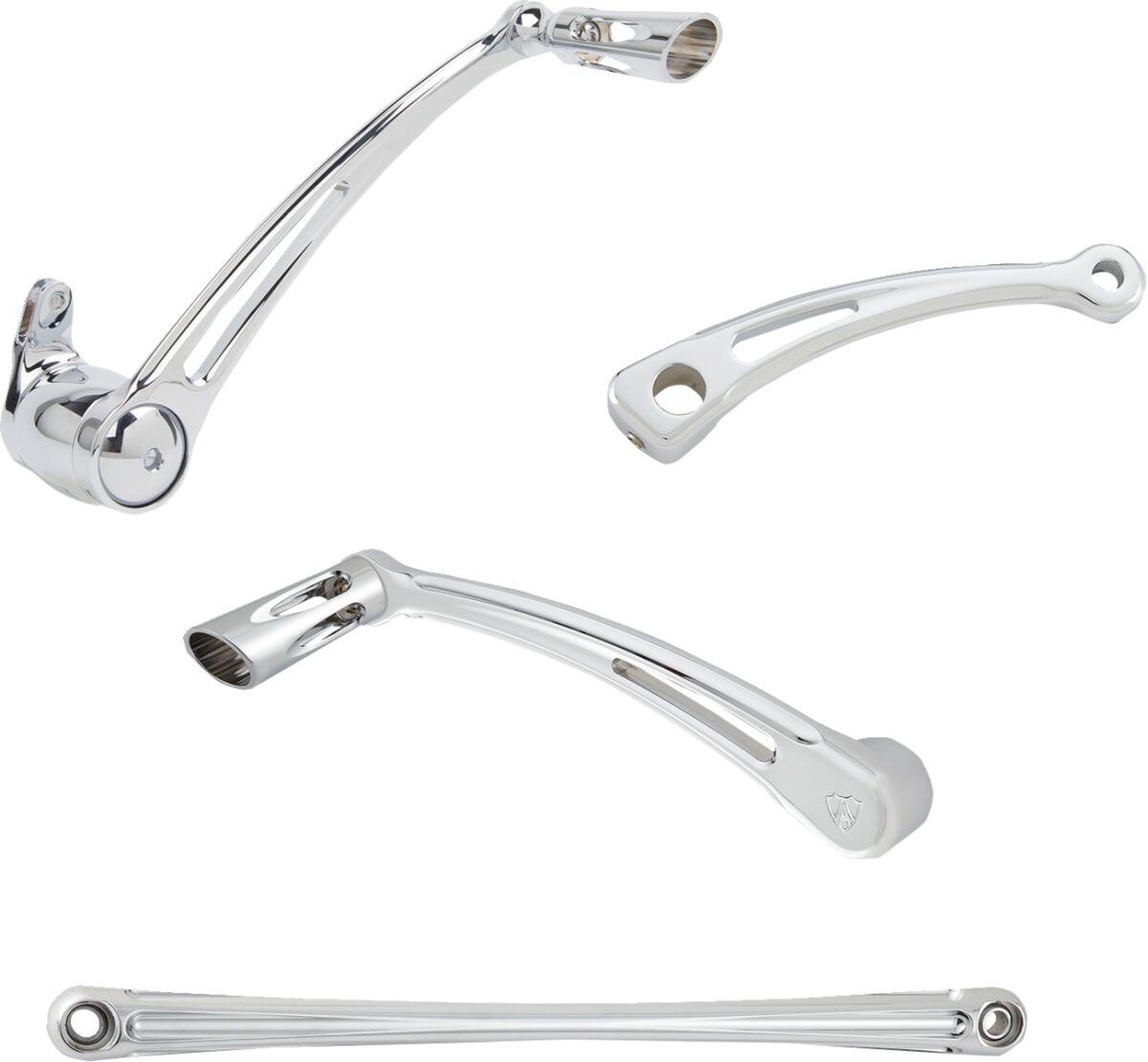 420-109 - Arlen Ness Deep Cut Foot Control Kits For Harley Davidson FLH 1868 2021 - Chrome