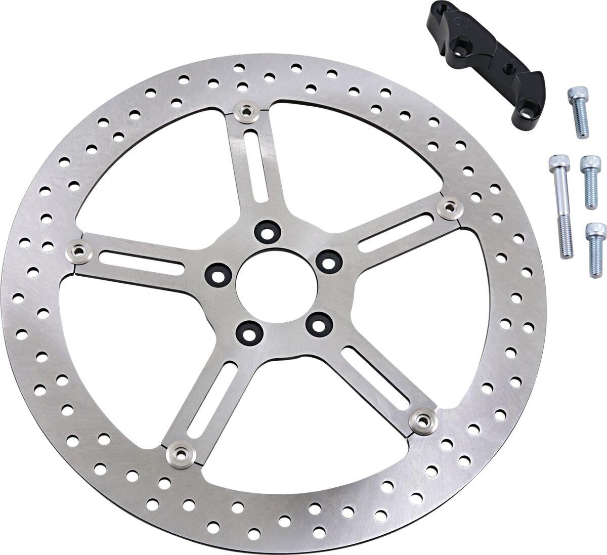 02-972 - Arlen Ness Big Brake Floating Brake Disc Kit For Harley Davidson FLD 1690 2012-2013 - Front