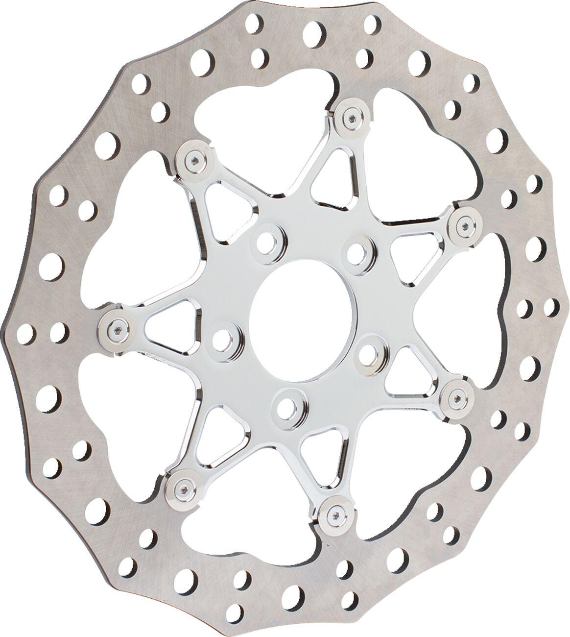 33-10102-202 - Arlen Ness Two-Piece Floating Brake Disc For Harley Davidson FLD 1690 2012-2013 - Front
